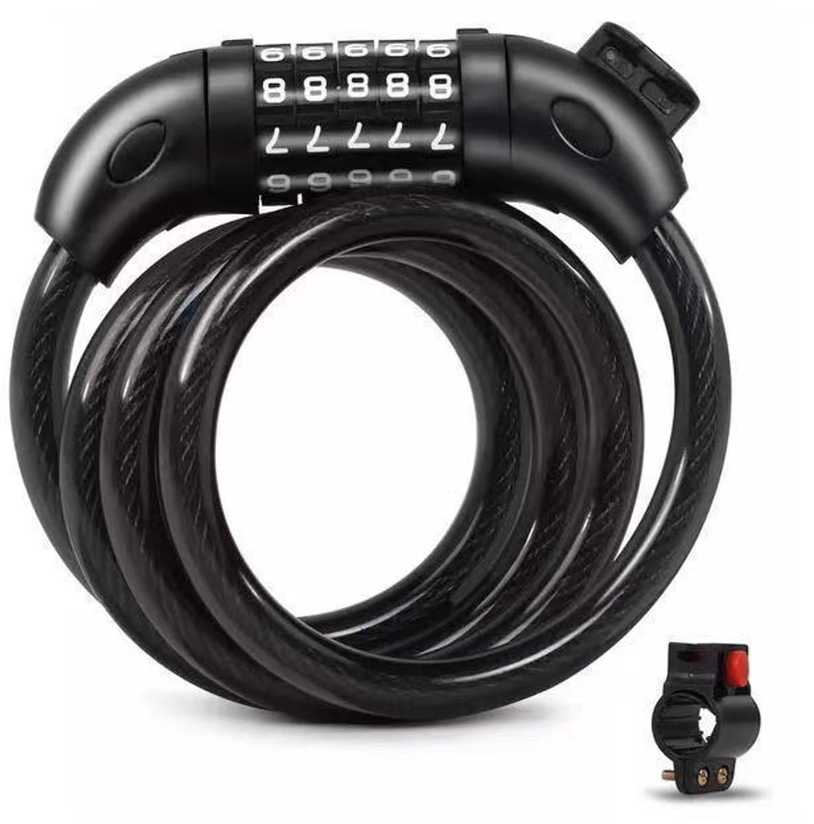 HBS Fietsslot H5-035 - Kettingslot met 5-Cijferige Code - 120 cm
