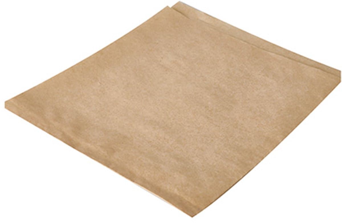 1x 1000 Hamburgerzakken Pergament 16 cm x 18 cm bruin vetvrij