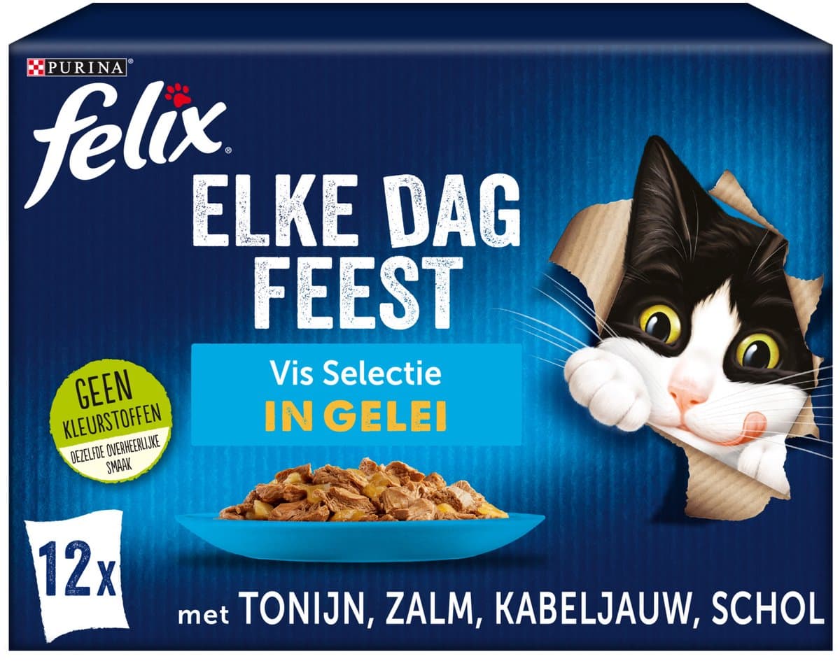 Felix premium kattenvoer vismix 12 x 85 g