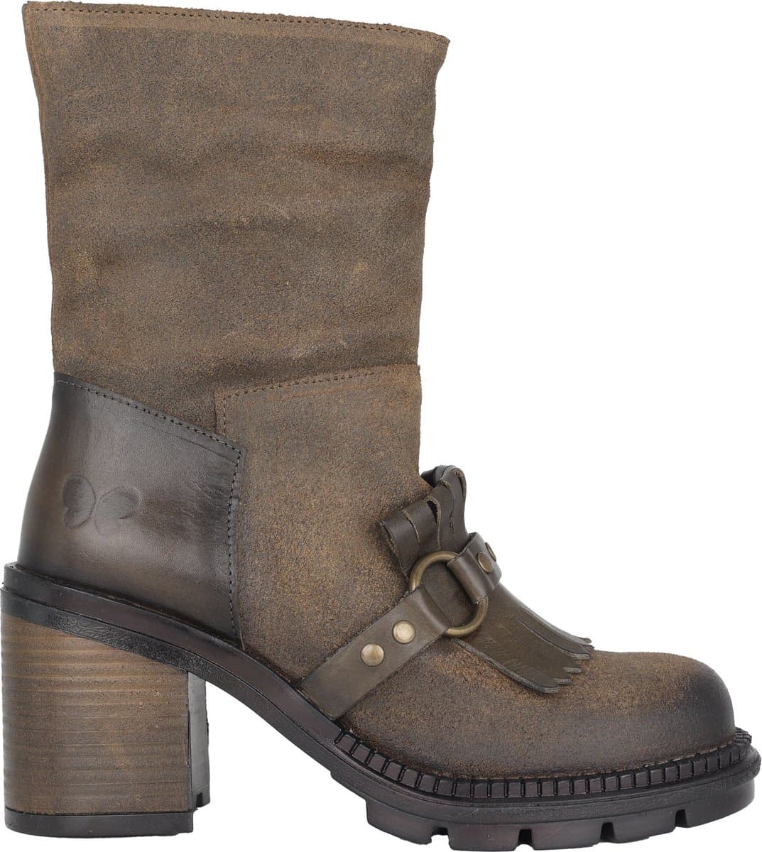 Felmini Laisa - dames laars - Groen - maat 39 (EU) 6 (UK)