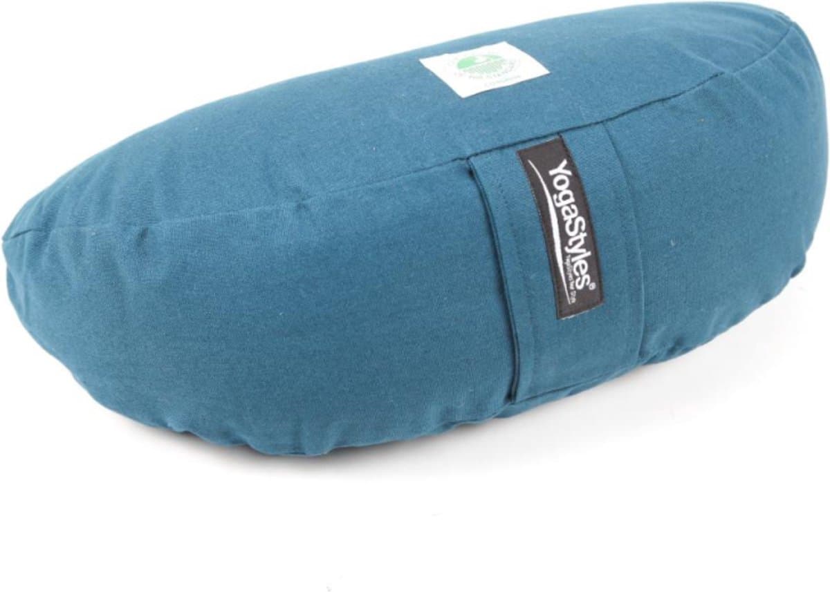 YogaStyles Meditatiekussen Organic Moon Petrol Blauw