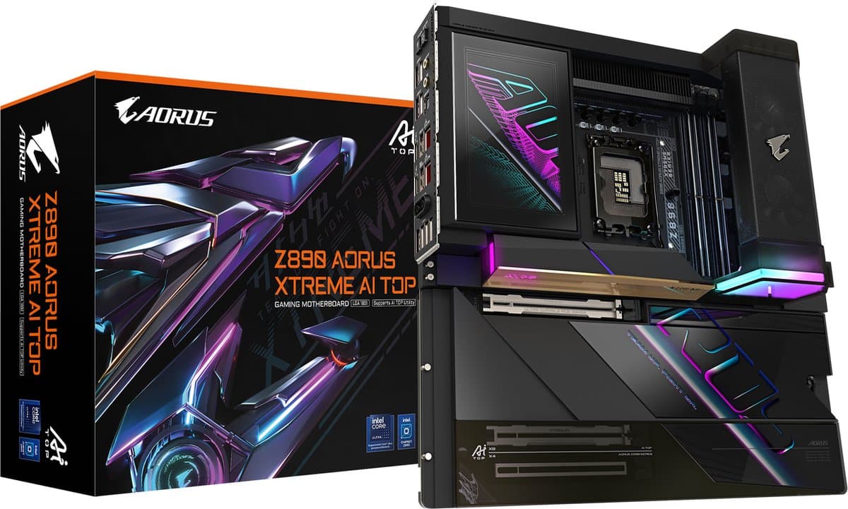 GIGABYTE Z890 AORUS XTREME AI TOP Intel Z890 LGA 1851 (Socket V1) Verlengd ATX