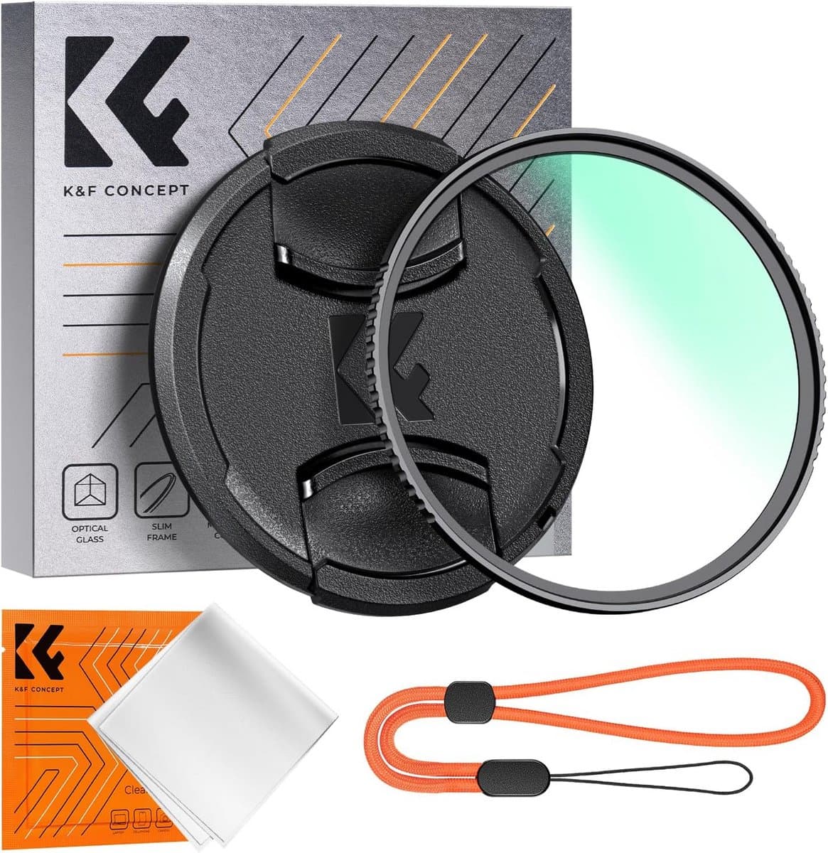 UV Beschermingsfilter voor 58mm Lens met Lensdop en Reinigingsdoek