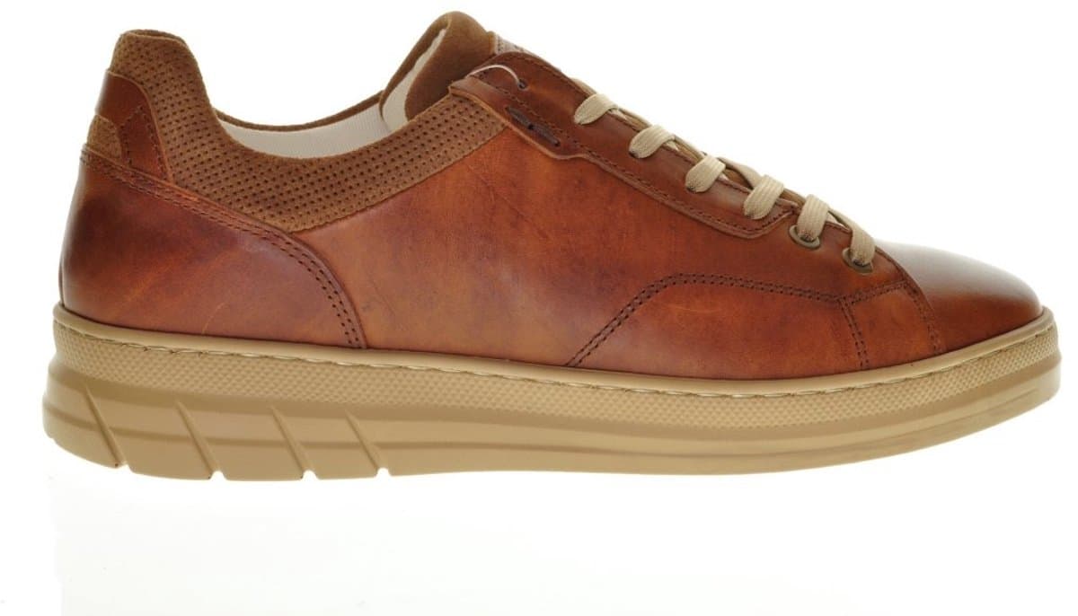 Bullboxer Cognac Geklede Lederen Herensneaker maat 43