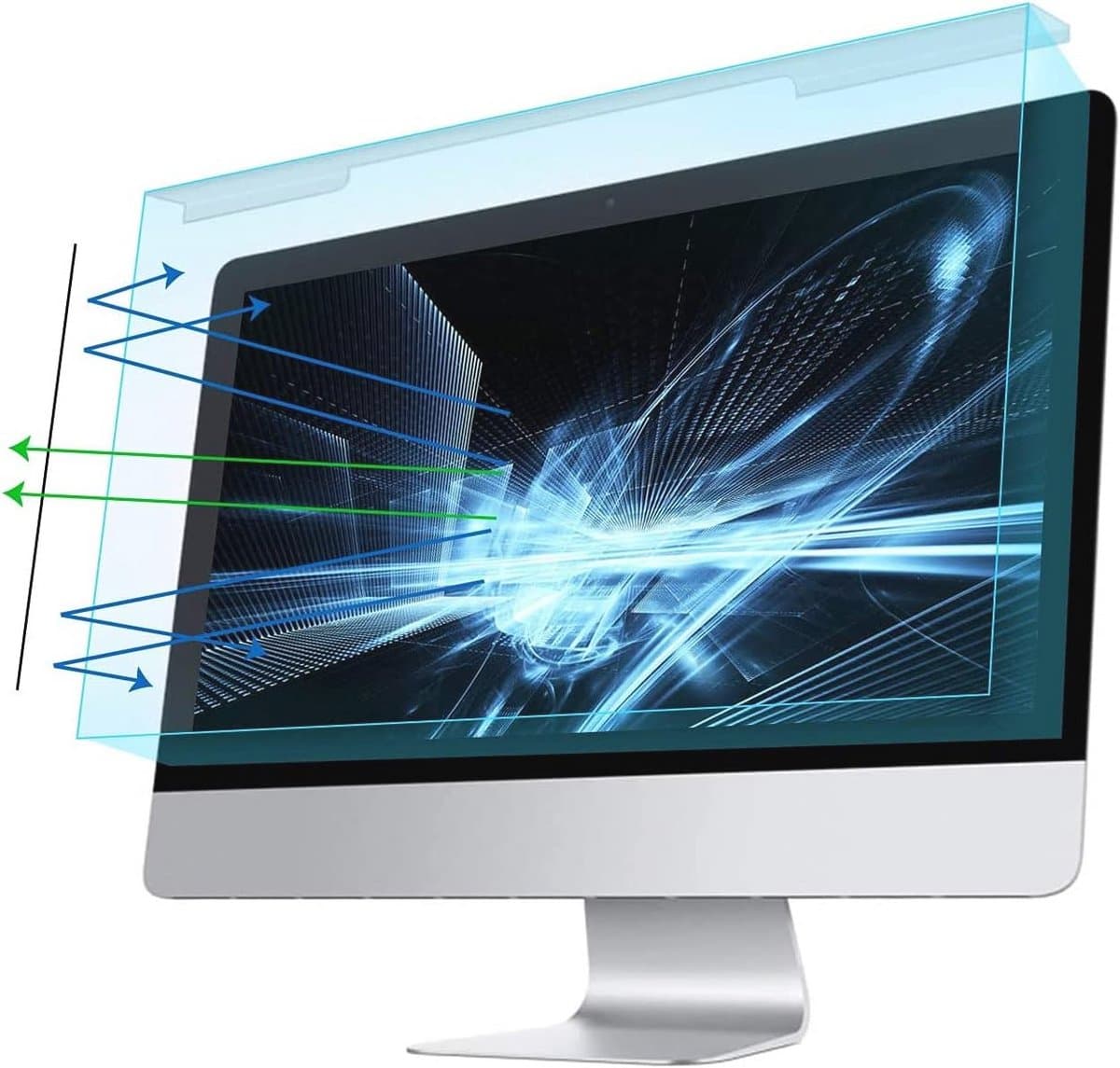 Screenbescherming 25-27 inch voor monitoren - UV- en Blauwlichtfilter