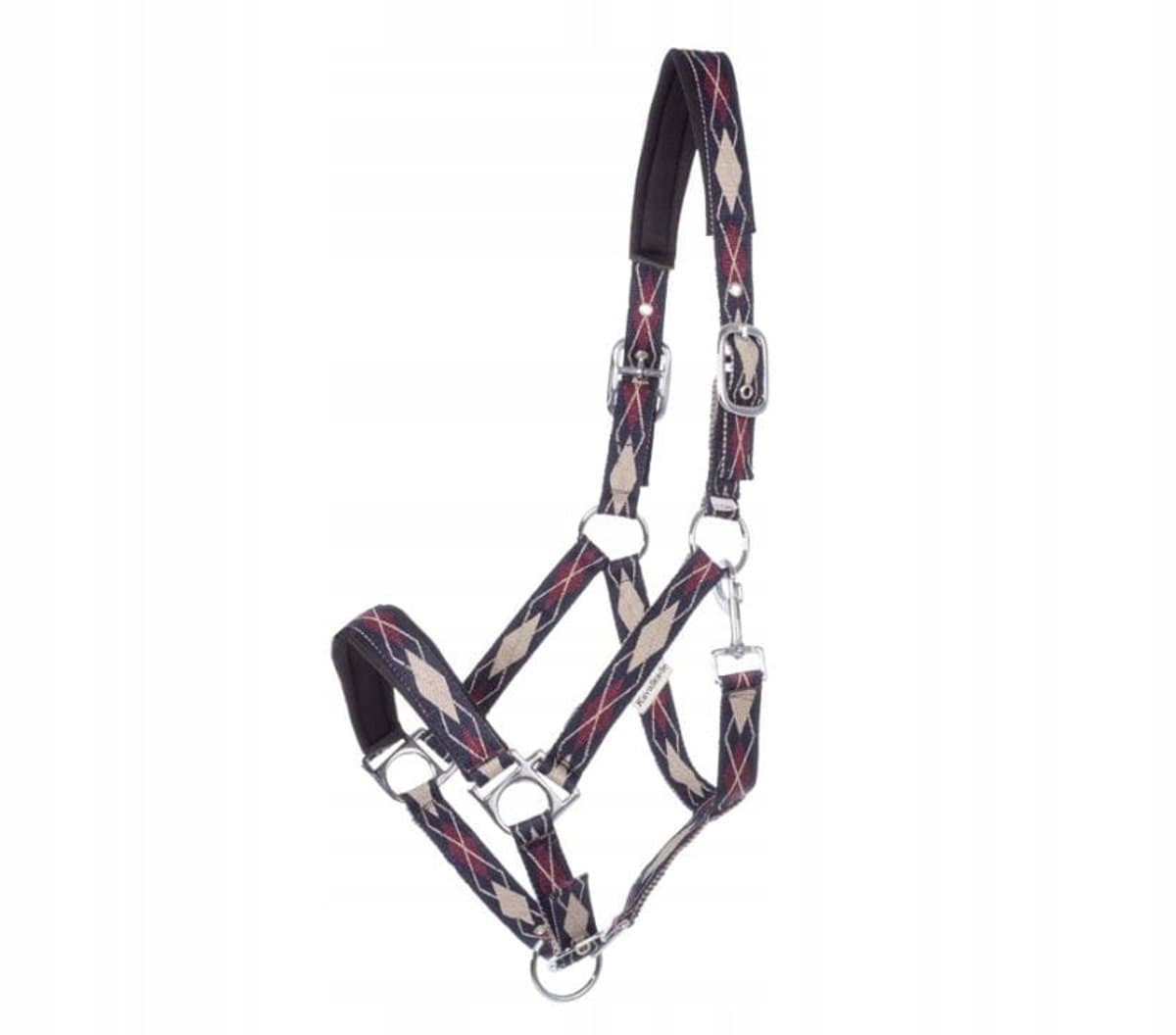 Kavalkade Classic Raute Halster Shetty 3-kleurig Zwart/Crème/Bruin
