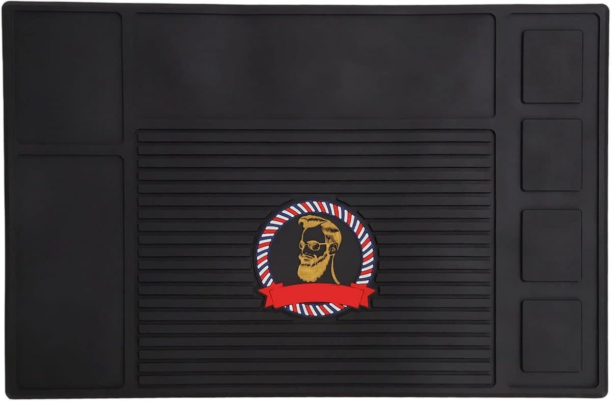 Organizer Mat voor Kappers - Silicone Mat - Non-Slip Waterproof - Sterke Adsorptie Station voor Salon - Styling - Clipper Tablet Organizer - Hittebestendig