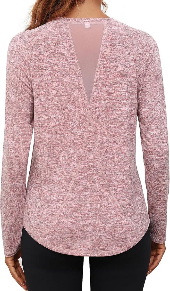 Dames Sportshirt Lange Mouwen - Ademend Fitness T-shirt