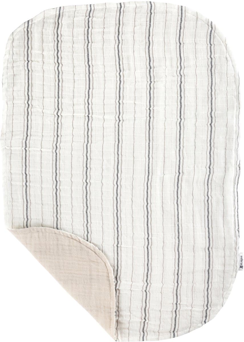 Changing Mat Towels 2‑Pack – Muslin – Stripe