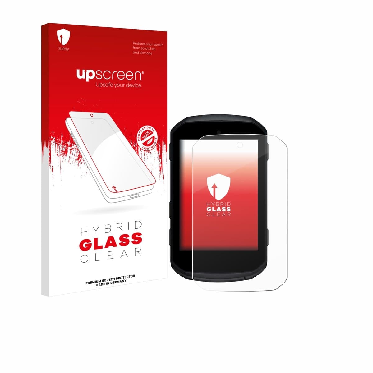 upscreen - Screenprotector voor Garmin Edge 850 - Folie Beschermfolie Beschermglas transparant