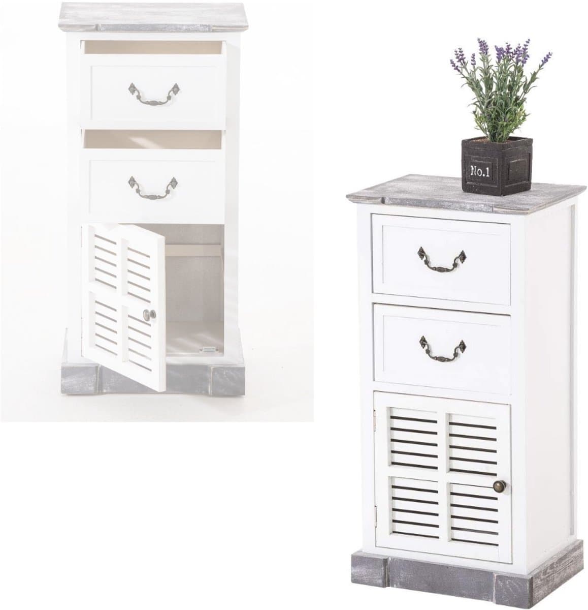 NBAP®Ladenkastje - Ladeblok Bureau Organizer - Archiefkast -Wit