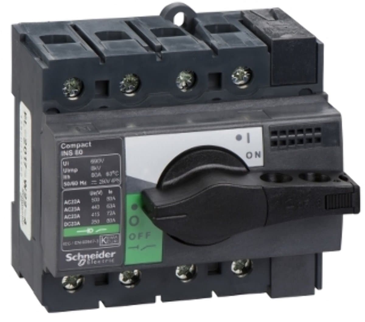 Schneider Lastscheider ins 80a 4p zwar - 28905