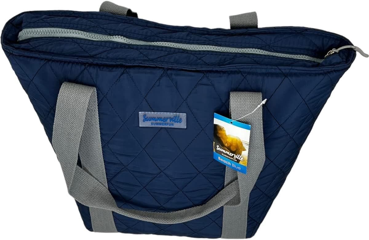 Koeltas - Strandtas - Picknick en Strand - Thermisch Gevoerd - 25 Liter Capaciteit - Donkerblauw