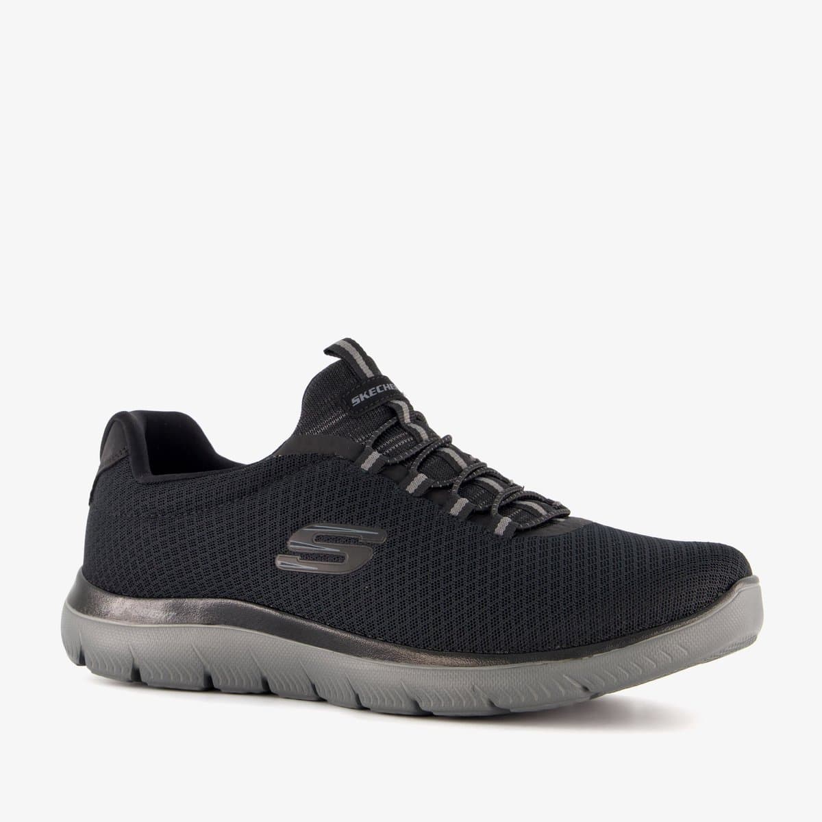 Skechers Summits heren sneakers wide fit zwart