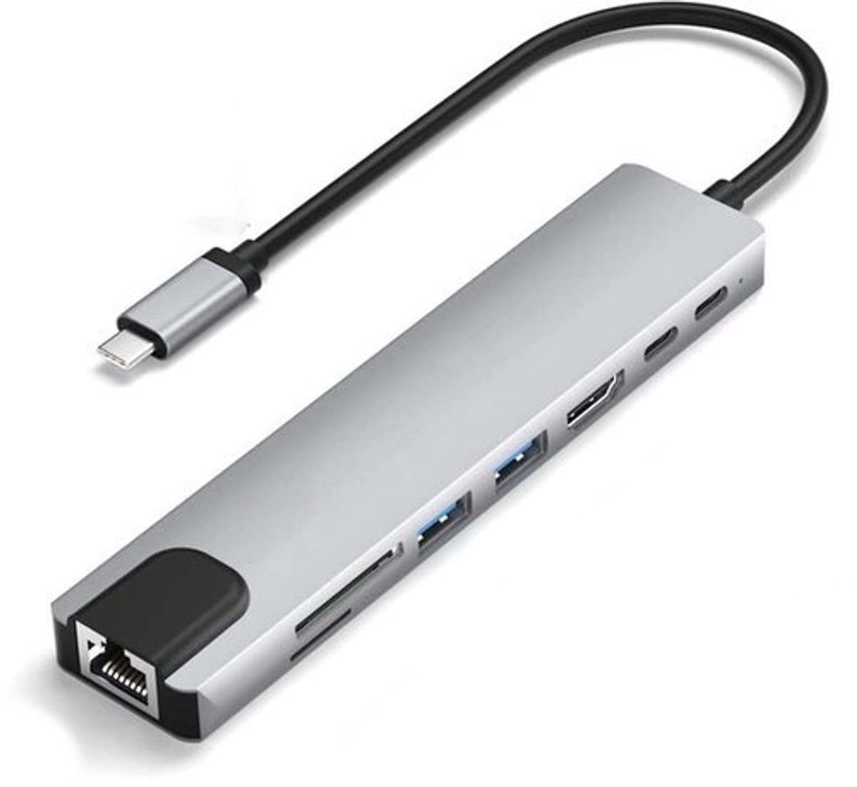 8 in 1 USB-C hub + card reader