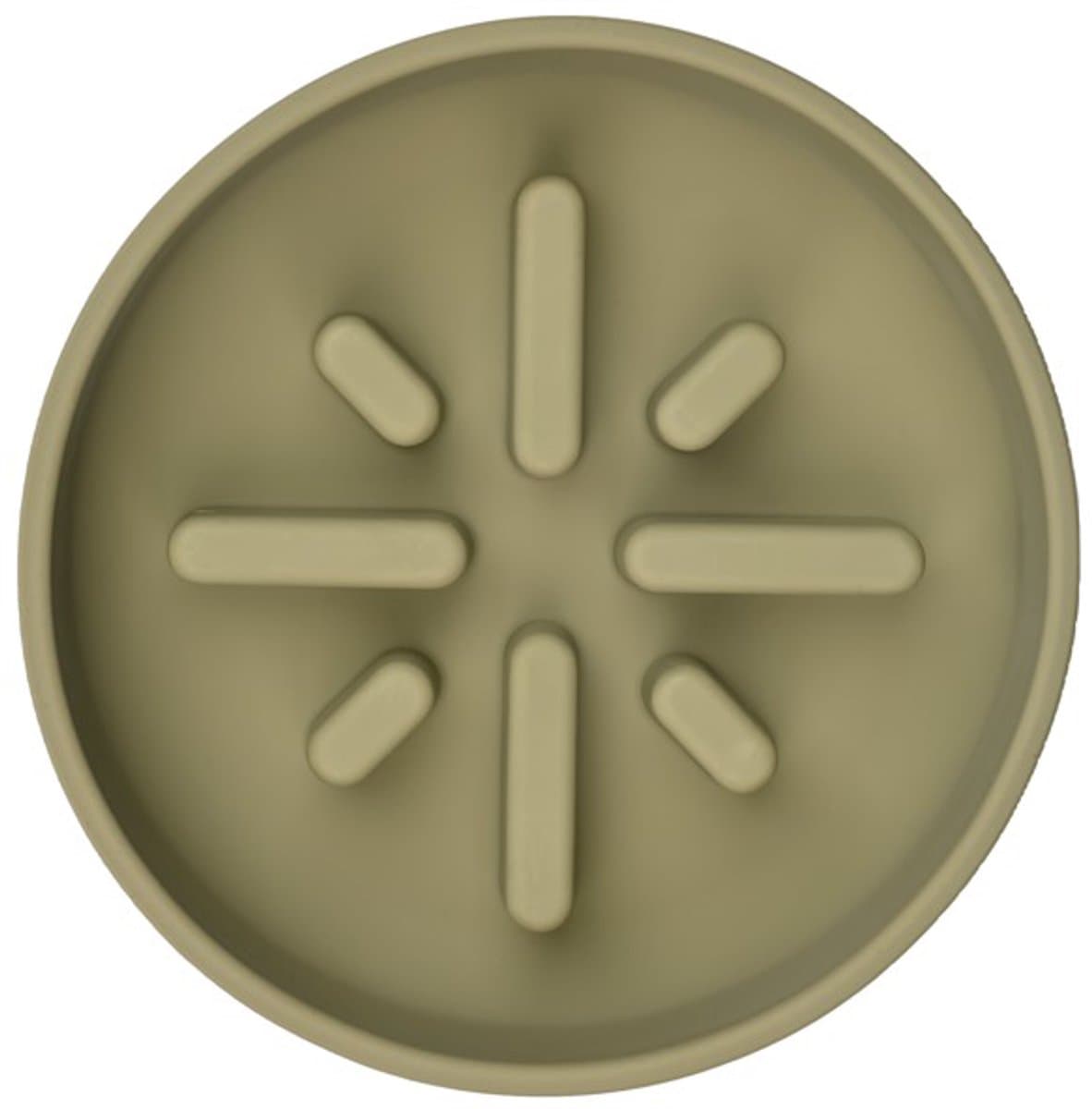 51 Degrees North Sili Slow Feeder Khaki – Anti Schrokbak Hond – Siliconen Voerbak – Langzaam Eten – Gezonde Spijsvertering - 1400 ml