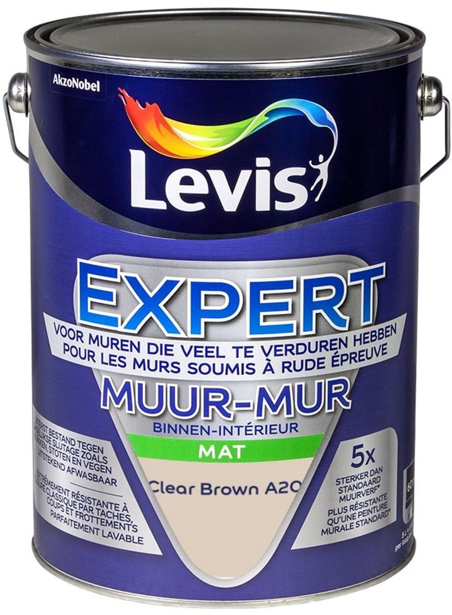 Levis Expert Muur Binnen Mix Clear Brown A20 5 L