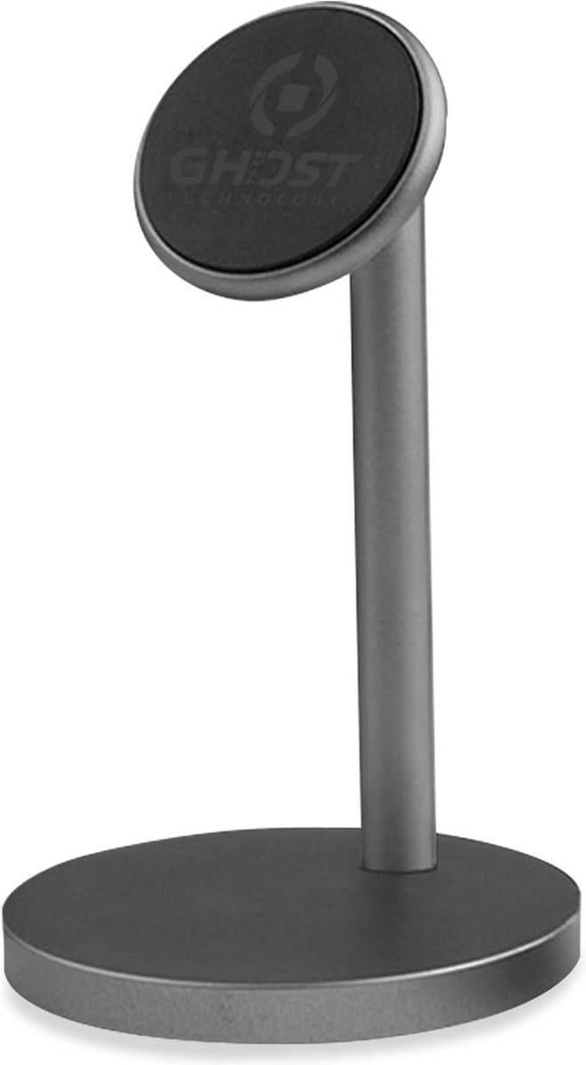Celly GhostDesk Telefoonhouder Bureau - Universele telefoonstandaard bureau - Magnetisch - Grijs