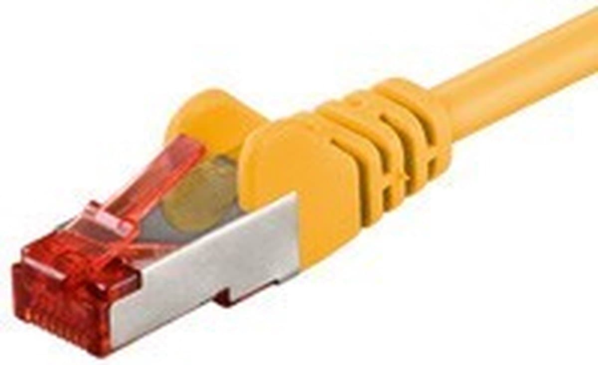 Danicom CAT6 S/FTP (PIMF) patchkabel - 1,50 meter geel - netwerkkabel - internetkabel - UTP kabel - RJ45 - 1000 mbit/s
