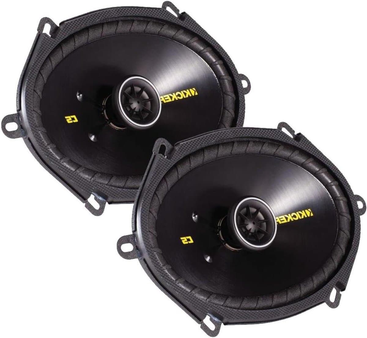 Ovale Luidsprekers - Auto Speakers - Muziek Luisteren - Zeer Lage Inbouwdiepte - 6 x 8 inch - Zwart