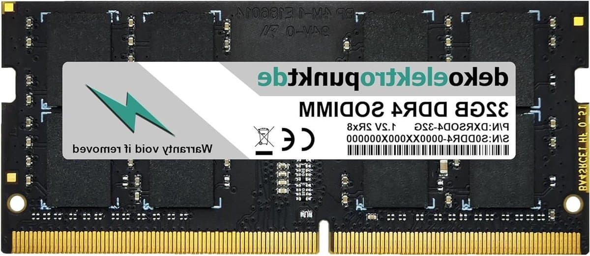 RAM geheugen module - Geheugenuitbreiding Laptop - Laptop Prestaties Verhogen - Plug & Play Installatie - 32GB DDR4 - N.v.t.
