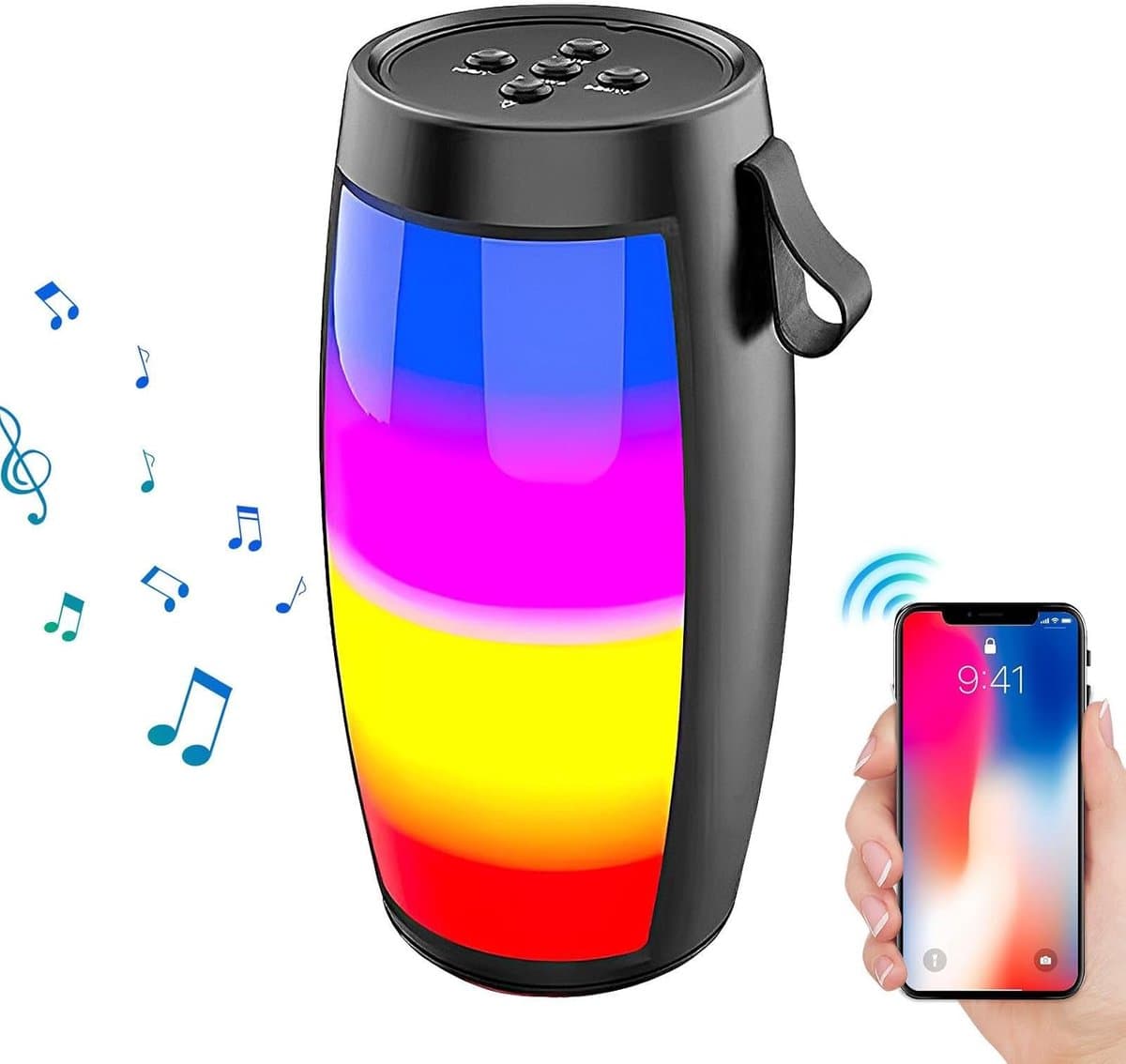 Waterproof Draadloze Speaker - Mini Douche Speaker - Muziek Luisteren Buiten - Verbeterde Bas - 10 Uur Speeltijd - Kleurrijk