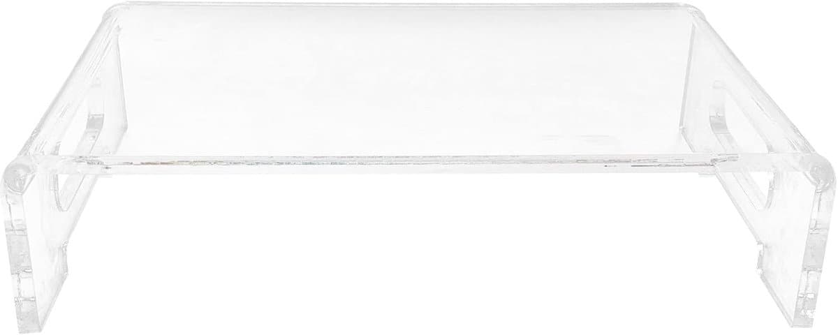 Monitor stand van acryl voor thuiskantoor - Verhoogde clear monitor riser voor laptop en PC
