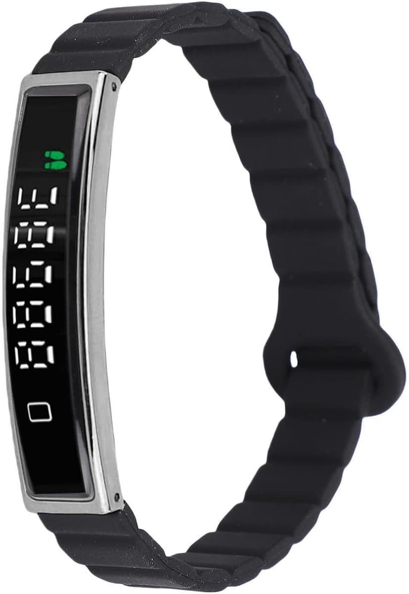 Slimme Polsband - Fitness Tracker - Gezondheid Monitoren - Meerdere Sportmodi - 26 x 8 x 2 cm - Zwart