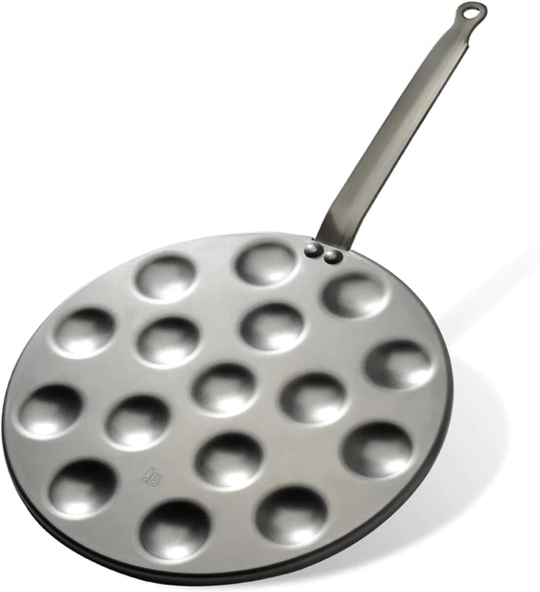QORA® Poffertjespan electriQORA - Poffertjespan - Poffertjespannen - Zilver - 27cm x 27cm x 3cm