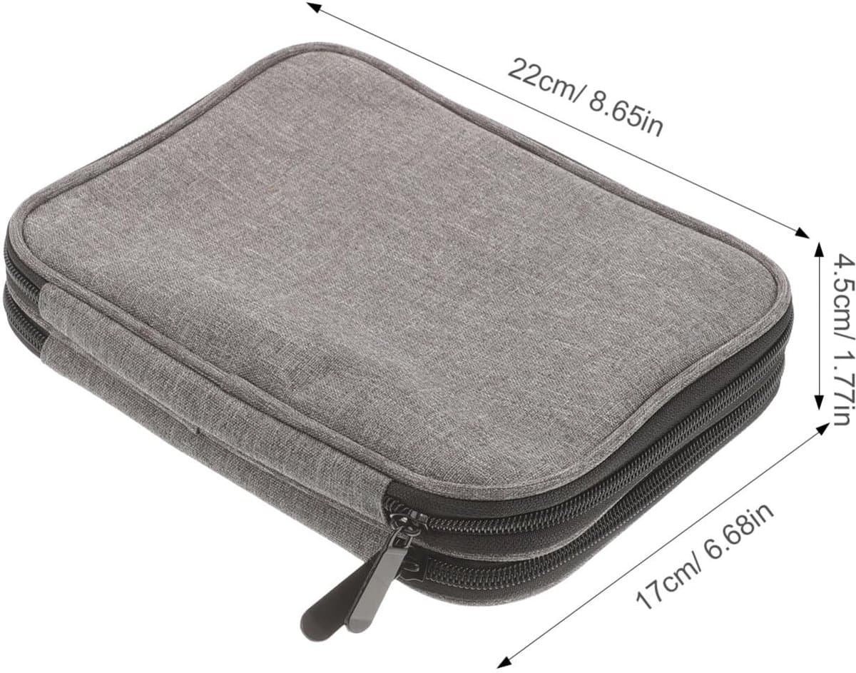 Dailygoods- Breinaaldtas Lichtgewicht - Opbergtas voor Haaknaalden - Nylon Tas met Ritssluiting - Organisator voor Breinaalden - Reisopbergtas - Voor Steekmarkers en Accessoires
