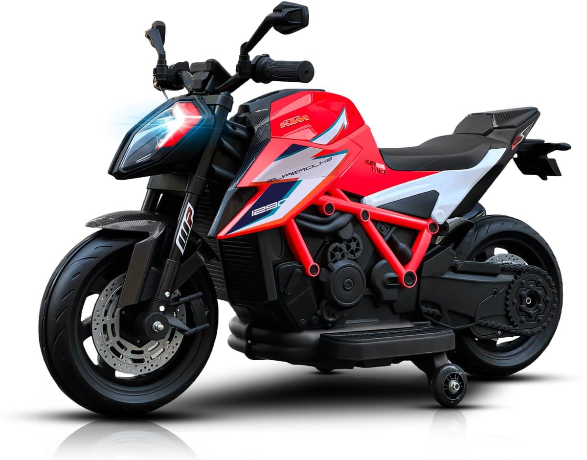 KTM 1290 Superduke kindermotor 12V Rood