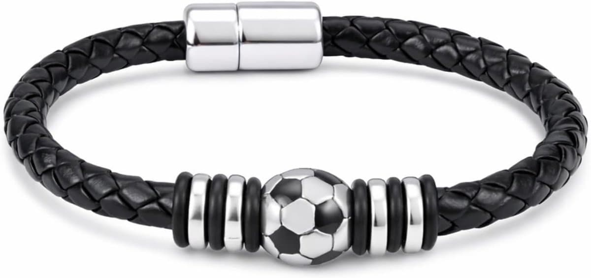WK 2026, fanartikelen, voetbal, leren armband, voetbalgeschenken voor jongens, WK 2026, een geluksbrenger-voetbalarmband als Vaderdagcadeau, ideaal voor voetbalfans