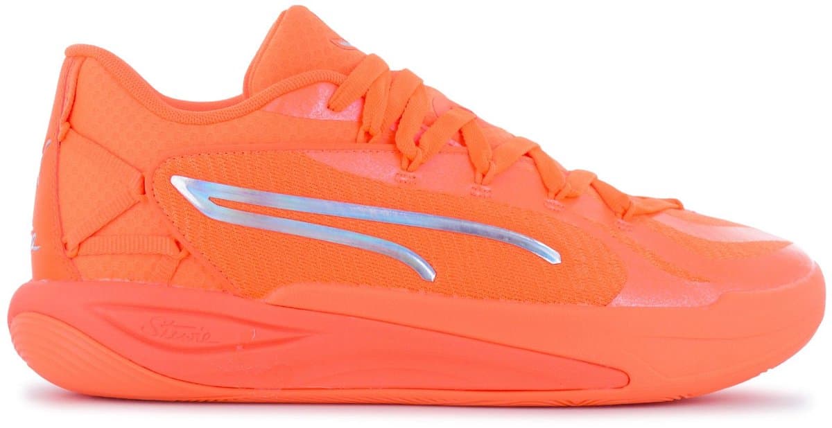 Puma Stewie 4 Flawless - Sneakers Basketball Schoenen Oranje 312172-04 , Maat: EU 40.5 UK 7