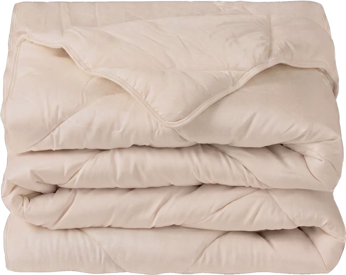 Kayori Koshu 140x220 - Wasbaar Dekbed zonder Overtrek - 100% Natuurlijke Wol - Instopstrook 40cm - All Year Zomerdekbed & Winterdekbed - Inclusief Kussensloop 60x70