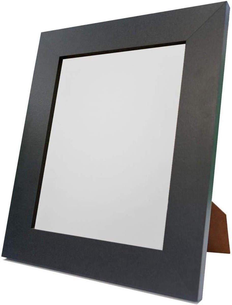 Fotolijst Rechthoekig - Wandlijst Tabletop - Foto's Ophangen - 39mm Brede Rand - 25.5 x 25.5 cm - Zwart
