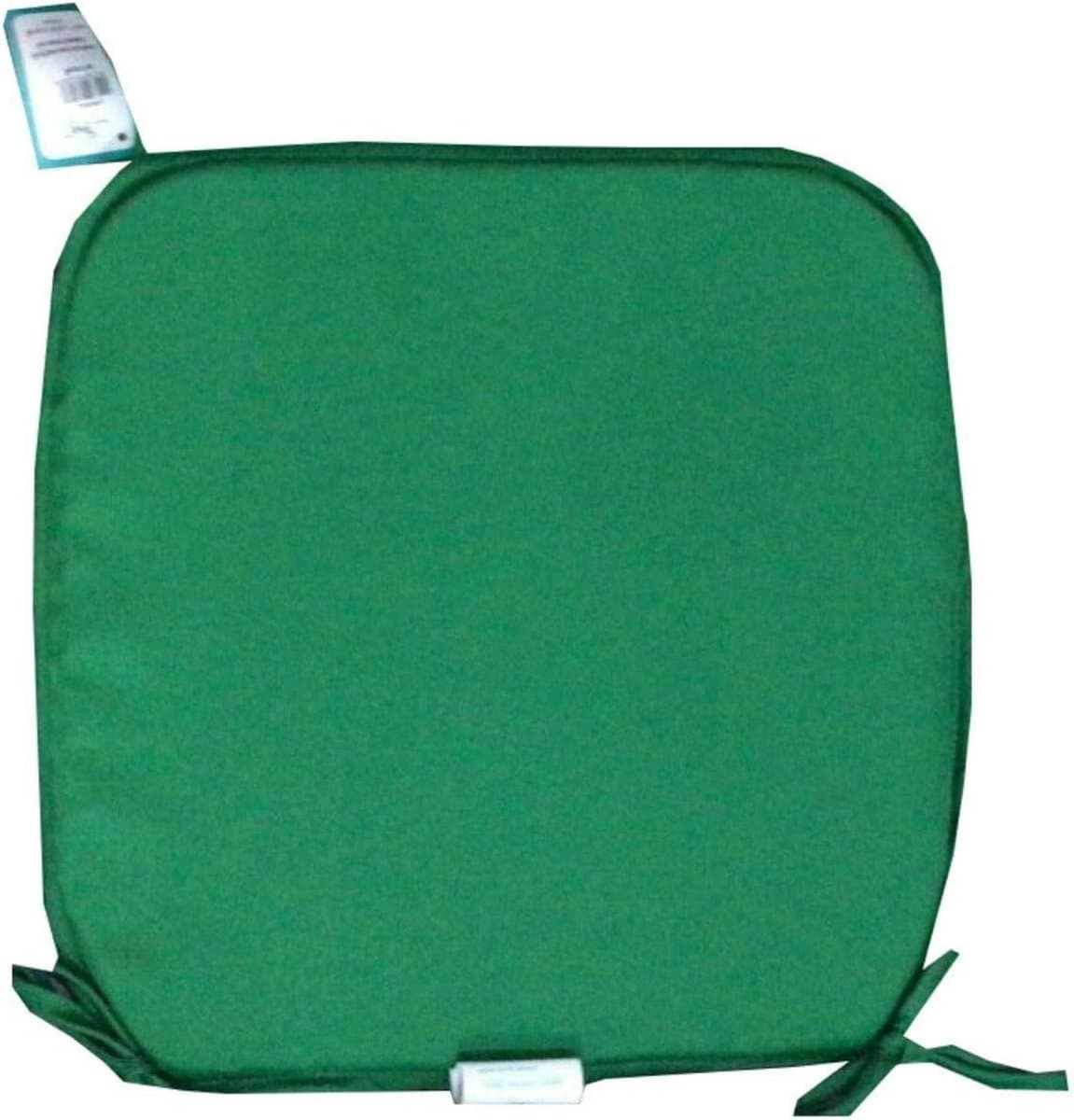 Stoelkussens Set - Zitkussens Gevoerd - Comfortabel Zitten - Met Banden Vast - 38x38cm - Groen