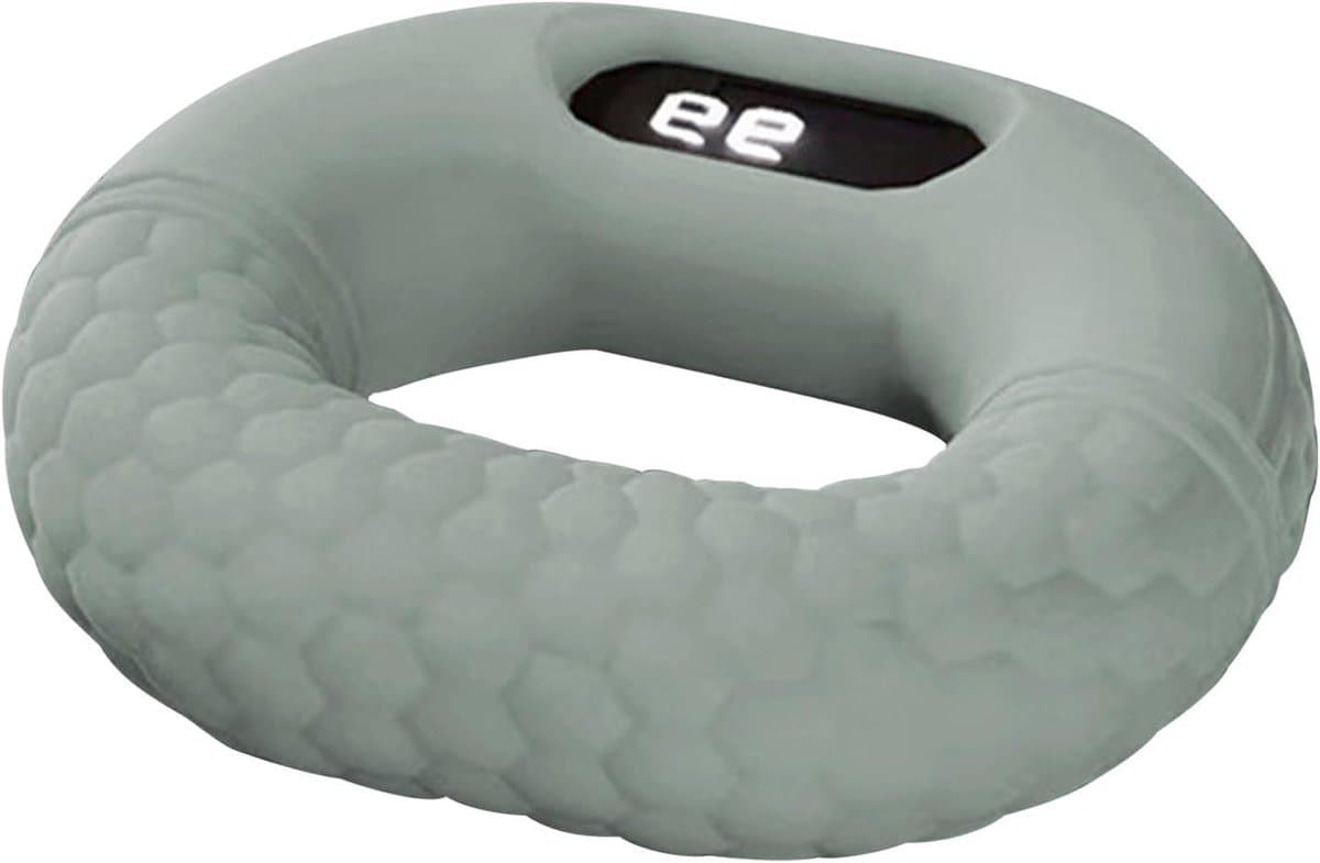 Grip Trainer Ring - Vingerkracht Trainer - Handen Versterken - Met Teller - 104 gram - Crèmegroen