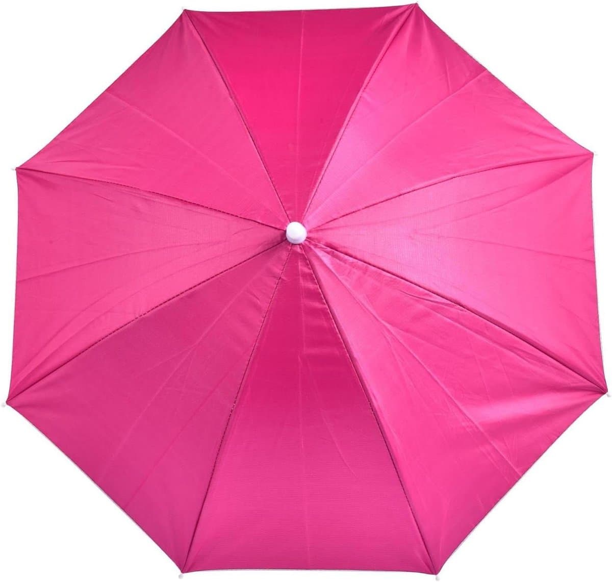 Paraplu Hoed - Handsfree Zonnescherm - Buitenactiviteiten Beschermen - Dubbele Zilverlijm Coating - 80cm Boogdiameter - Zilver