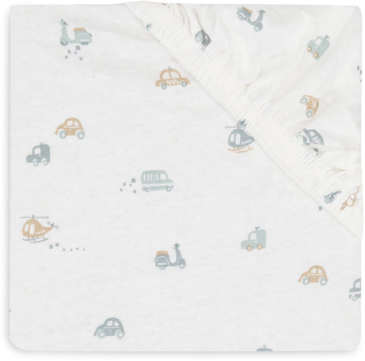 Jollein Baby - Hoeslaken Jersey 70/75x140/150cm - Ledikant Babybed - Zacht Katoen - On The Go