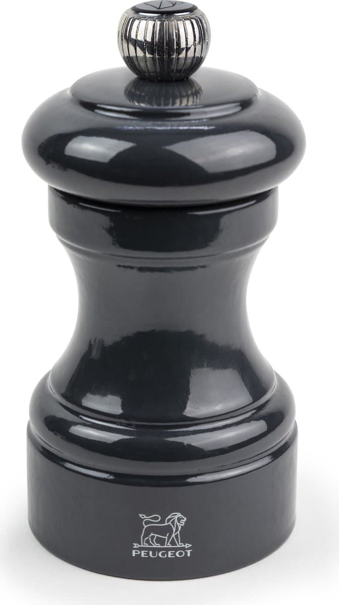 Peugeot Bistro pepermolen - 10 cm, grijs gelakt hout