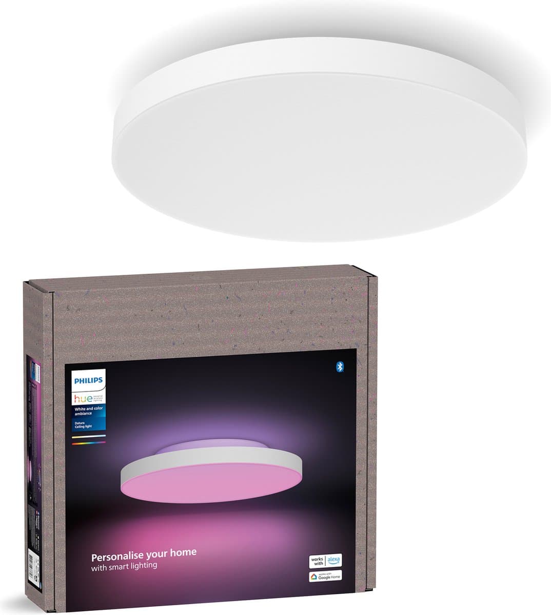 Philips Hue Datura paneellamp - White and Color - rond - wit