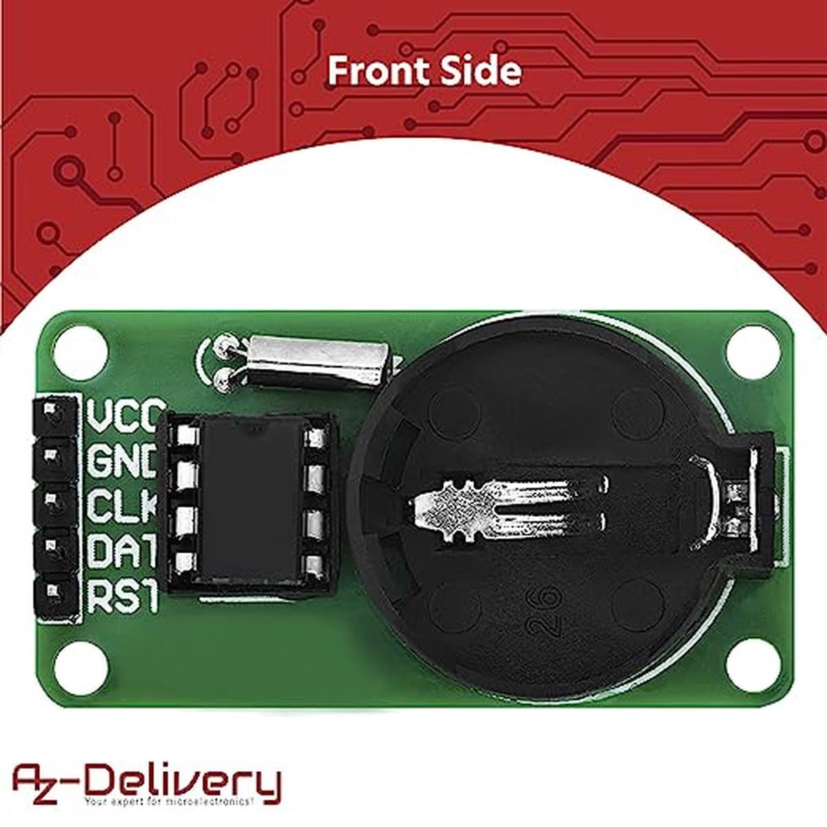 AZDelivery 5 x DS1302 Serial Real Time Clock RTC Real Time Clock Module compatibel met Arduino en Raspberry Pi Inclusief E-Book!