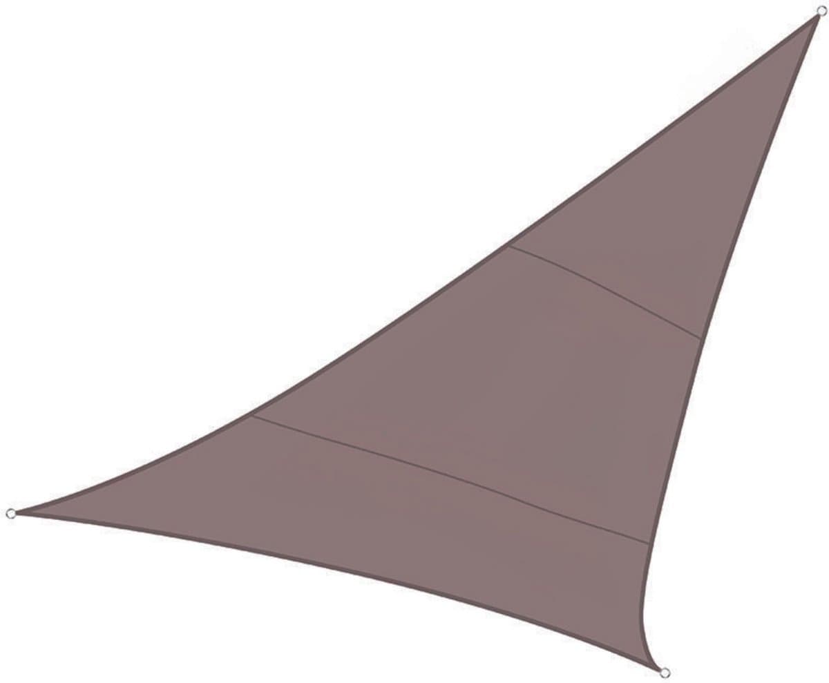 Perel Schaduwdoek, waterafstotend, 5 x 5 x 5 m, 160 g/m², polyester, driehoek, taupe
