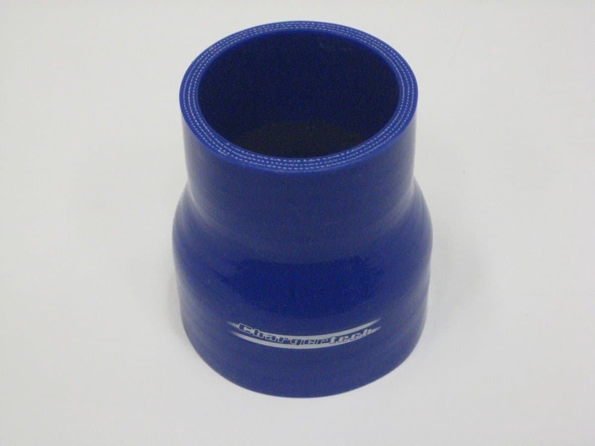 Rechte verlopen silicone - Blauw, 45-38mm