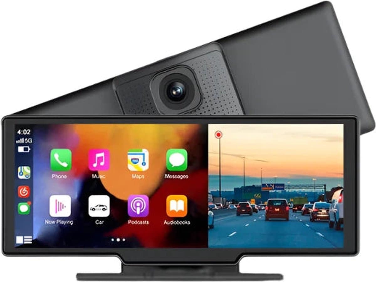 Junsun - CZ12 - Dashcam voor Auto - WiFi - Dashcams - FullHD video - Wifi - Super compact - Parkeermodus - 16:9 - 10.26 inch Scherm - Automatische DVR - Zwart