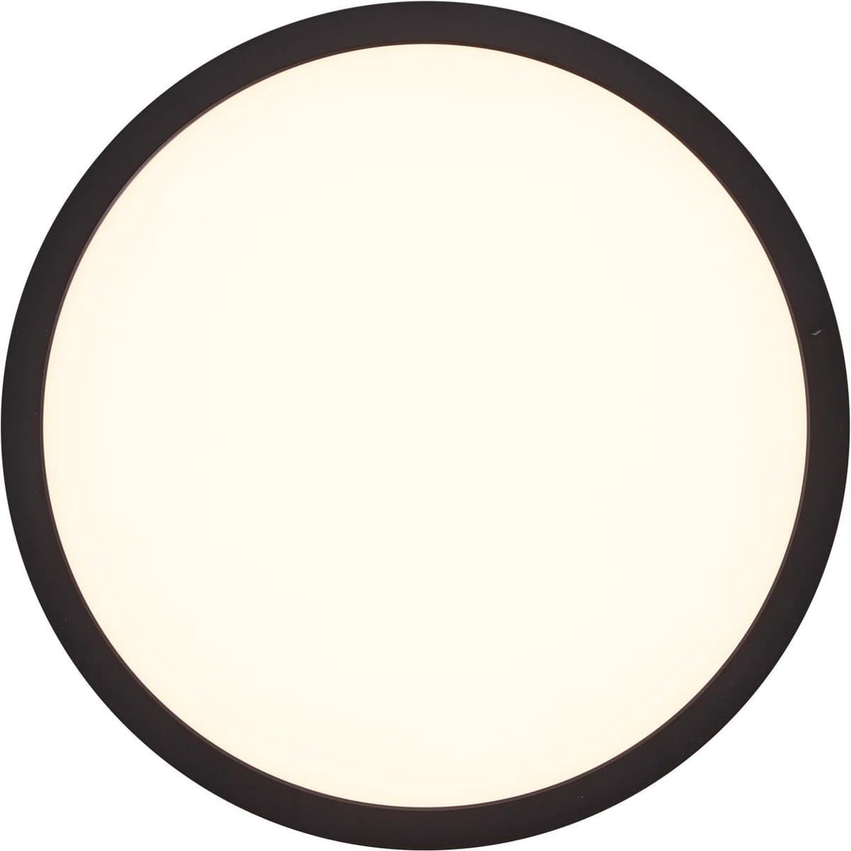 Brilliant Led Plafondpaneel,Ø 25 Cm, 2100 Lm, 2700 K, Zwart