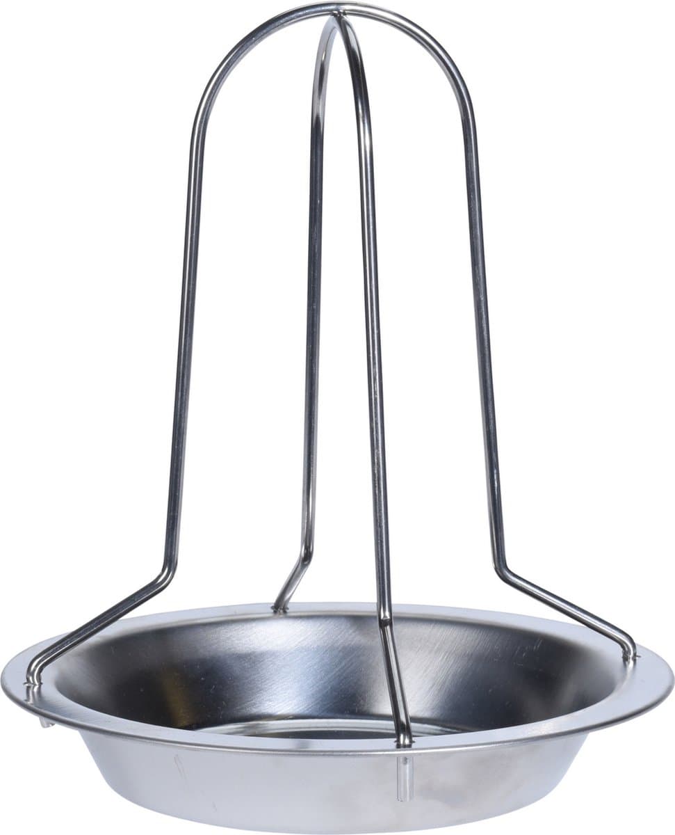 RVS kiprooster/kiphouder voor de barbecue 20 cm - kip grillen - BBQ rooster