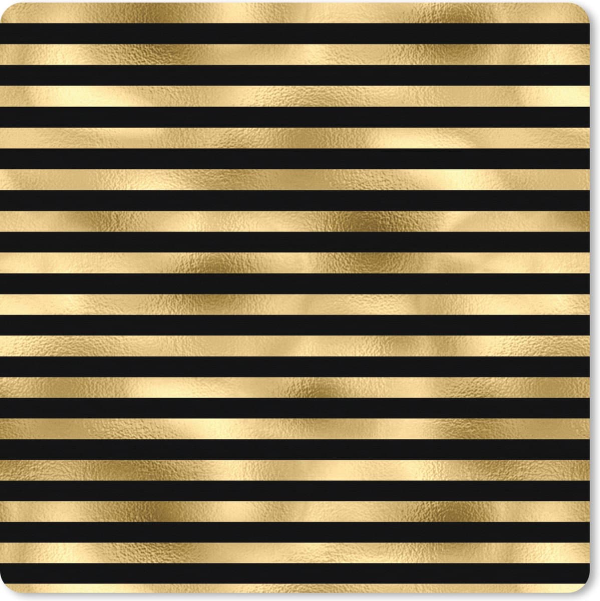 Muismat XXL 40x40 cm - Bureau onderlegger - Bureau mat Patronen - Zwart - Goud - Bureaumat - Gaming mousepad xl - Bureaulegger groot - Computer deskmat