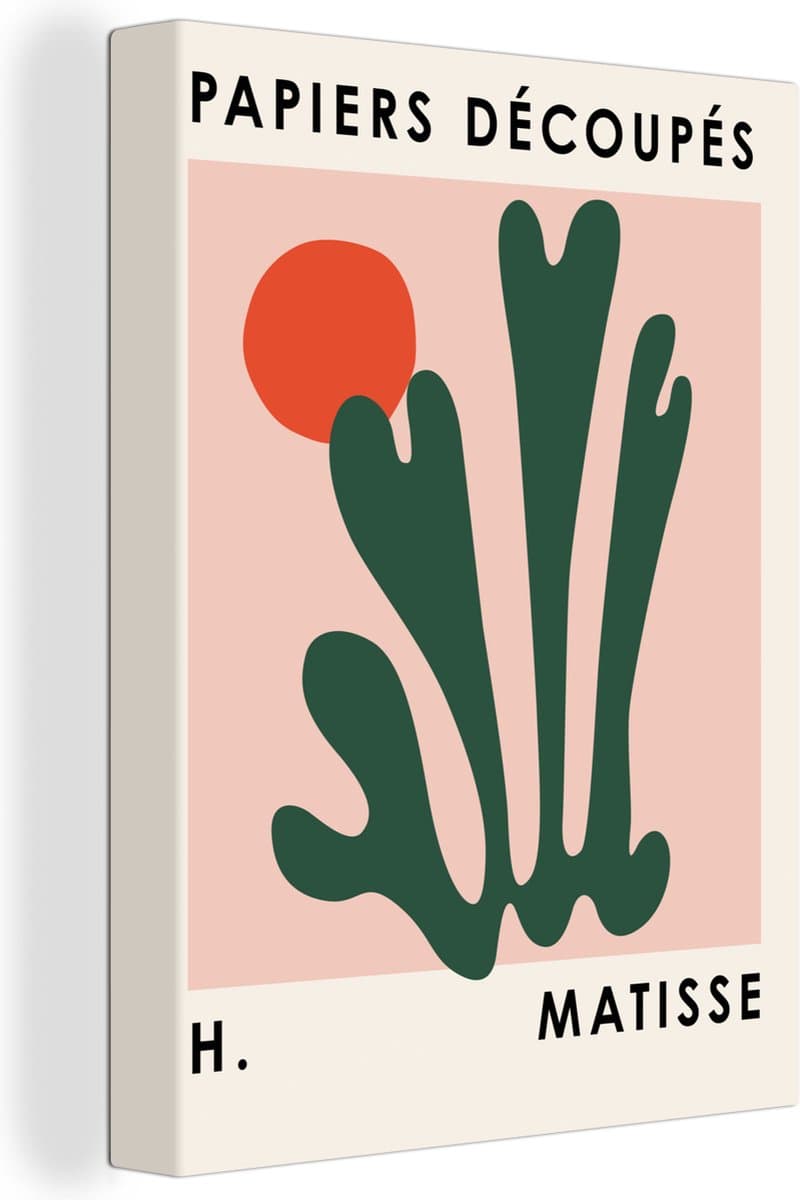 Canvas Schilderij Matisse - Kunst - Abstract - Zon - 90x120 cm - Wanddecoratie