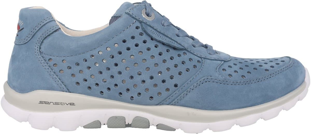 Gabor rollingsoft sensitive 66.967.26 - dames rollende wandelsneaker - Blauw - maat 38.5 (EU) 5.5 (UK)